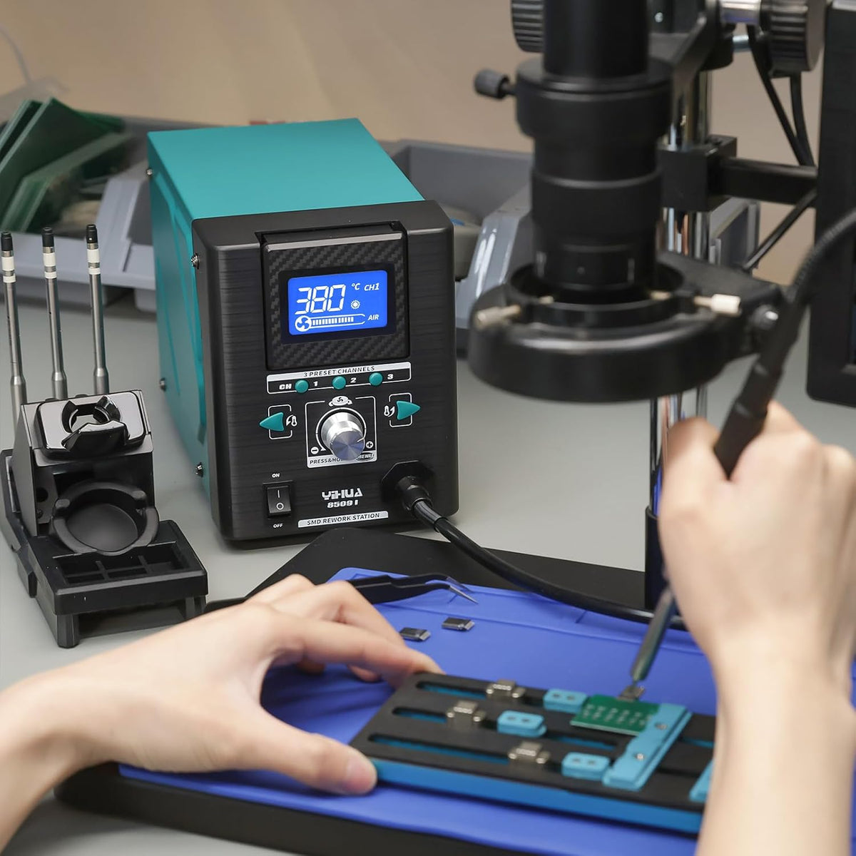 YIHUA 8509-I Hot Air Pencil Micro Soldering Rework Station