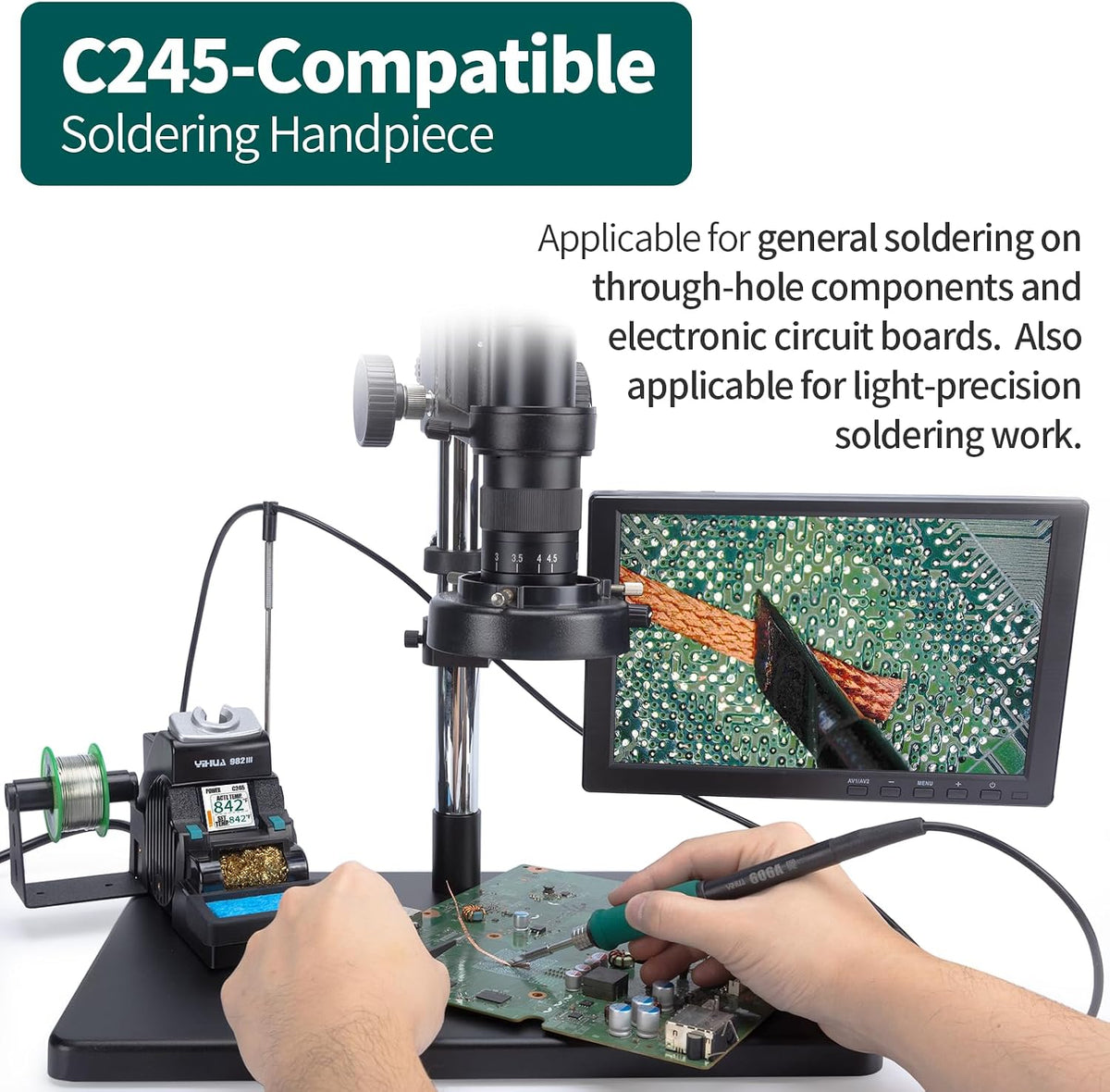 YIHUA 982-III Micro Soldering Station Kit with C245 Tips
