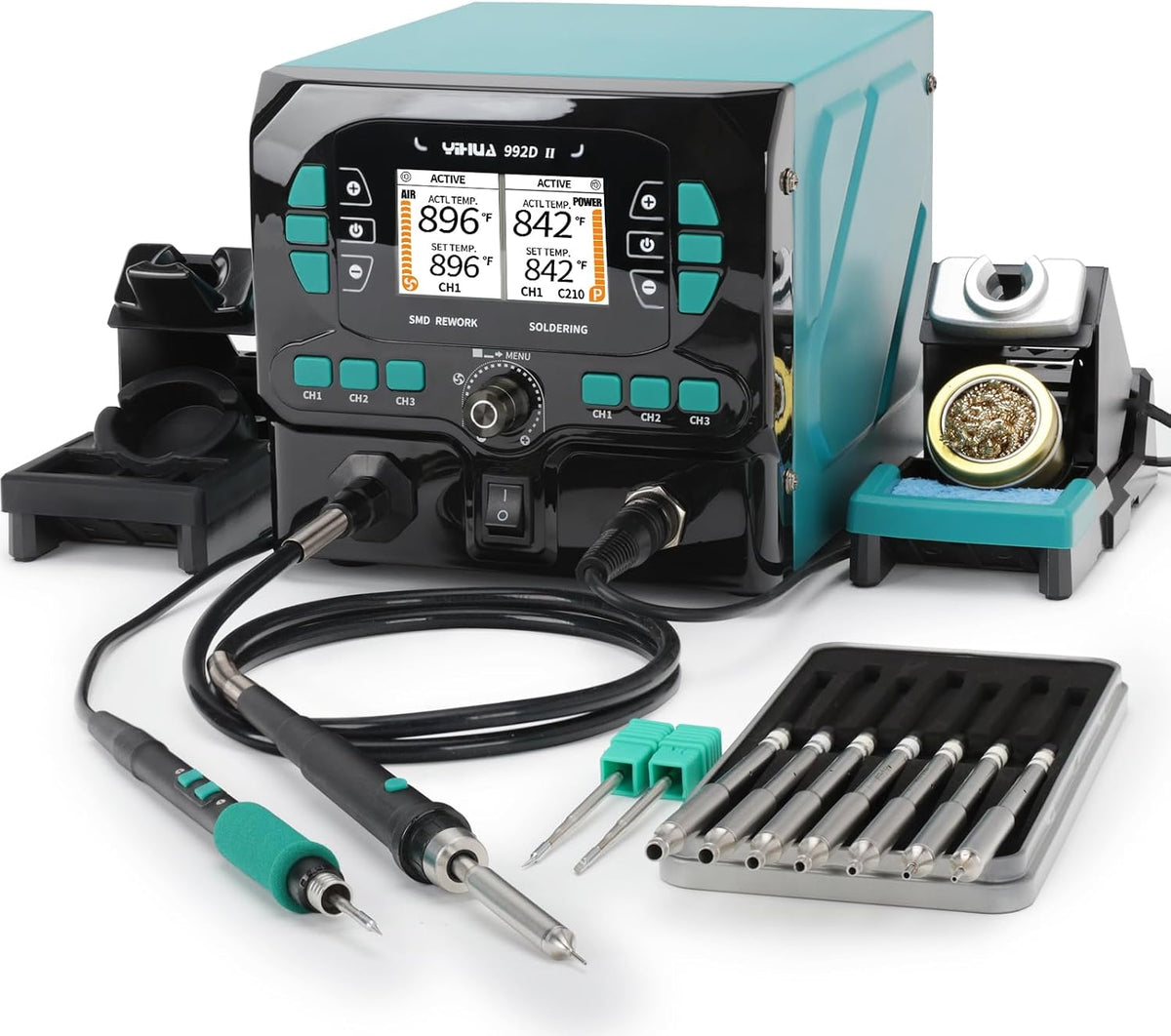 YIHUA 992D-II 2-IN-1 Micro Soldering and Hot Air Pencil Station