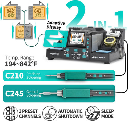 YIHUA 982D-II Dual Channel Micro Soldering Station