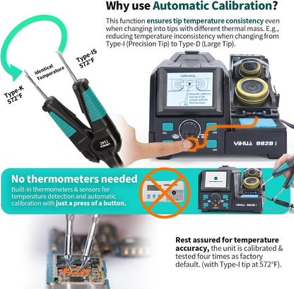 YIHUA 982D-I Micro Hot Tweezers Soldering Station