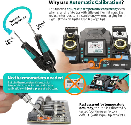 YIHUA 982D-III Dual-Channel Hot Tweezers Micro Soldering Station