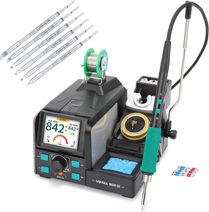 YIHUA 982D SE 200W Soldering Station Kit with Auto Calibration and 11 Tips