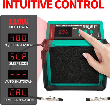 YIHUA 948DQ-III 2-IN-1 Solder Fume Extractor and 110W Soldering Station Kit