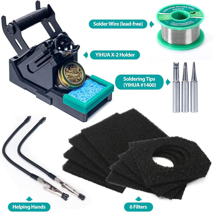 YIHUA 948DQ-III 2-IN-1 Solder Fume Extractor and 110W Soldering Station Kit