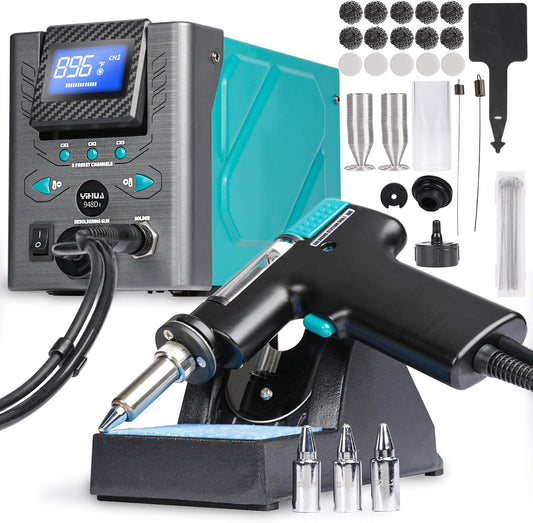 YIHUA 948D-I Desoldering Station 110W High Performance ESD-Safe with Temperature Control 716-896°F Adjustable, 3 Pre-set Channels, °C/°F Conversion, Auto Stand-by, Sleep Mode