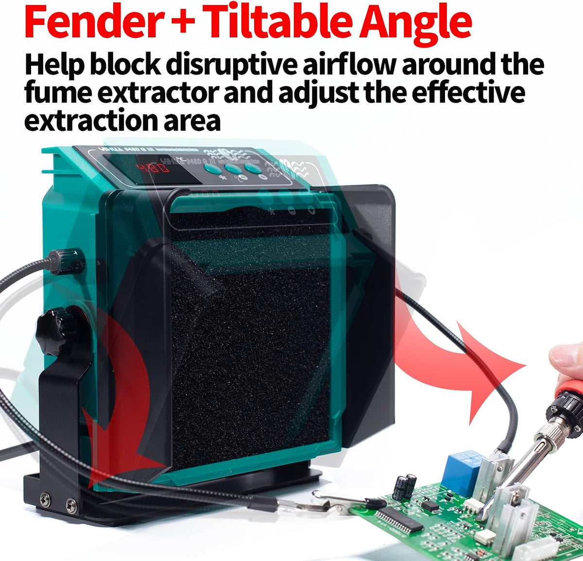 YIHUA 948DQ-III 2-IN-1 Solder Fume Extractor and 110W Soldering Station Kit