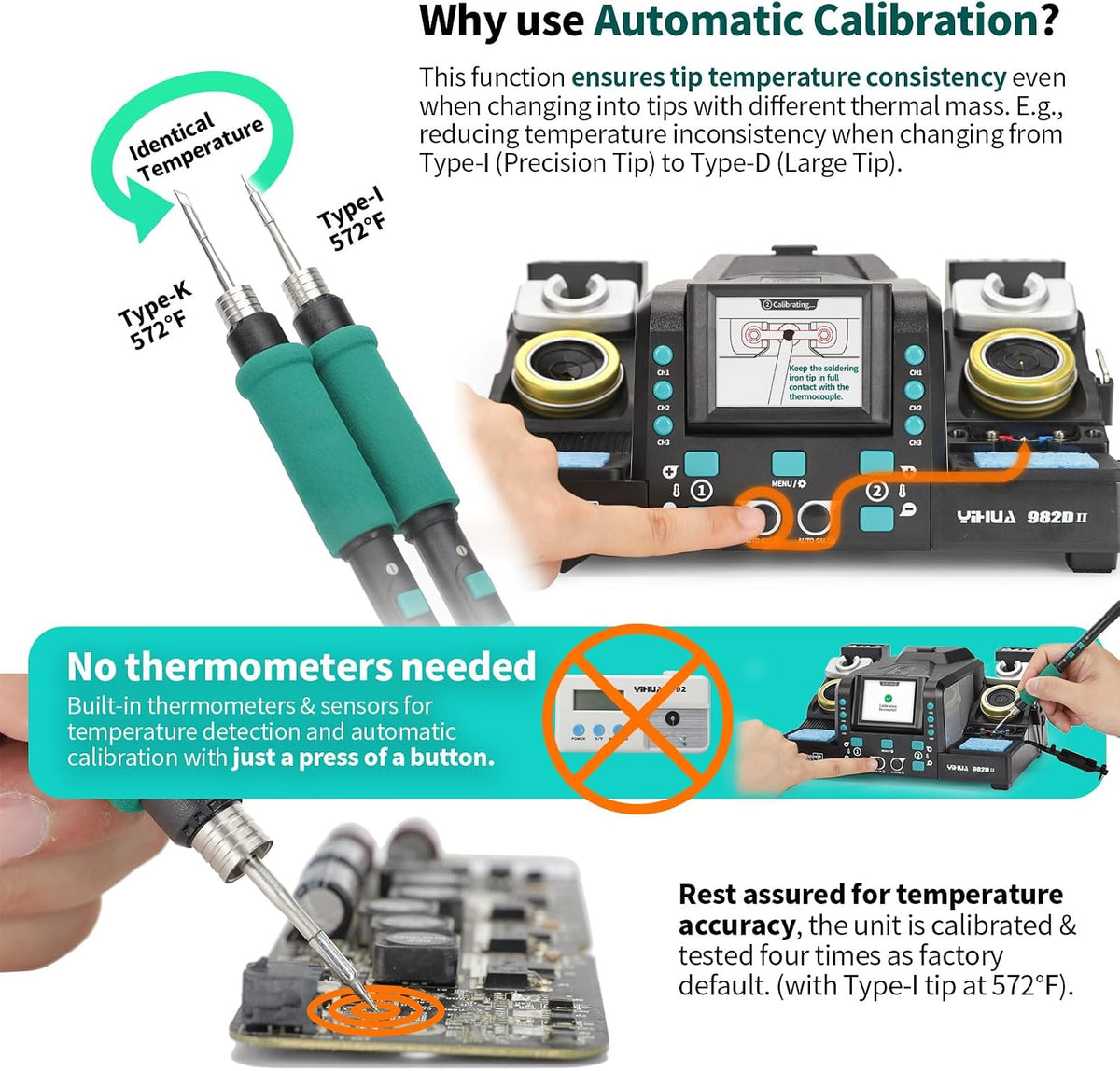 YIHUA 982D-II Dual Channel Micro Soldering Station