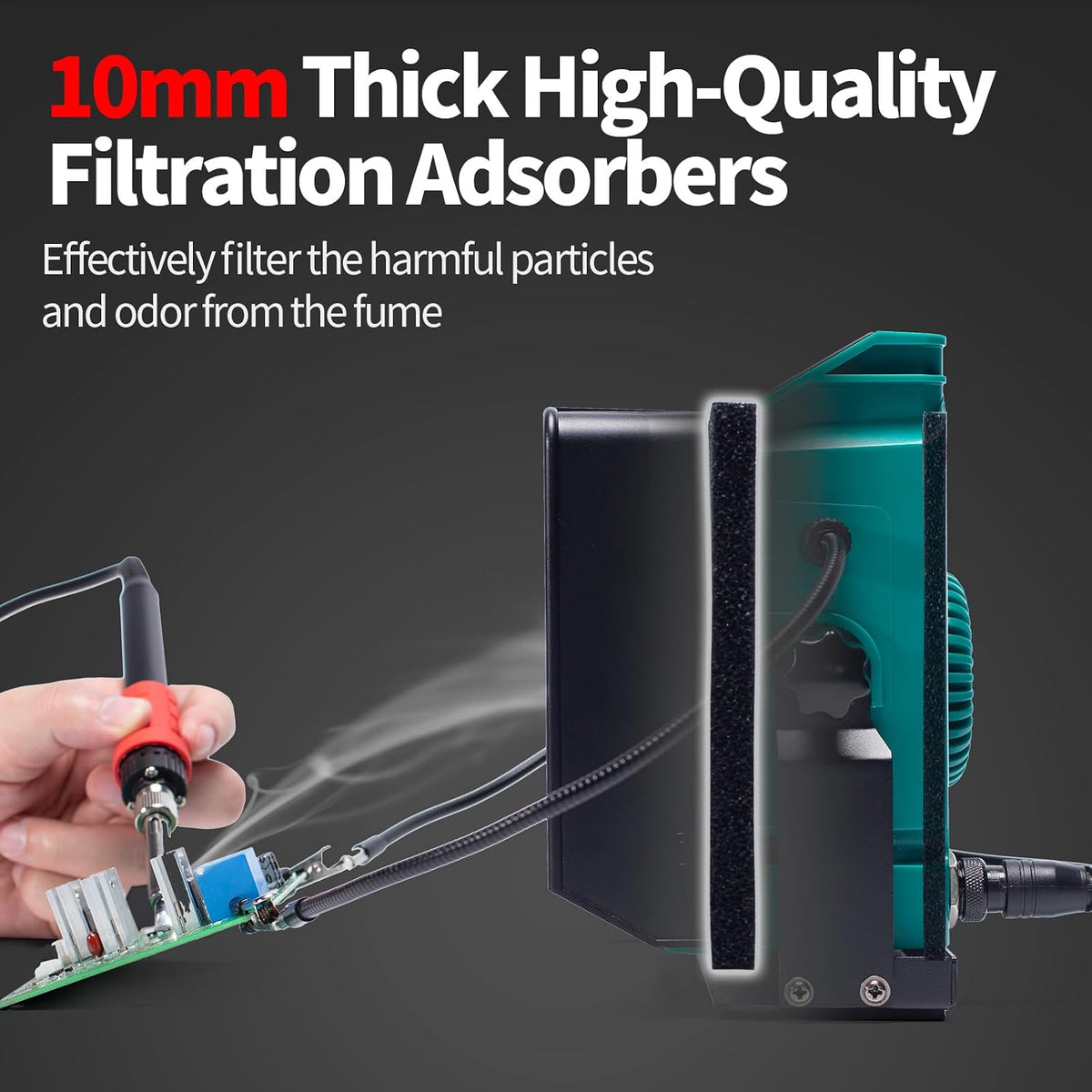 YIHUA 948DQ-III 2-IN-1 Solder Fume Extractor and 110W Soldering Station Kit