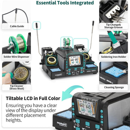 YIHUA 982D-III Dual-Channel Hot Tweezers Micro Soldering Station