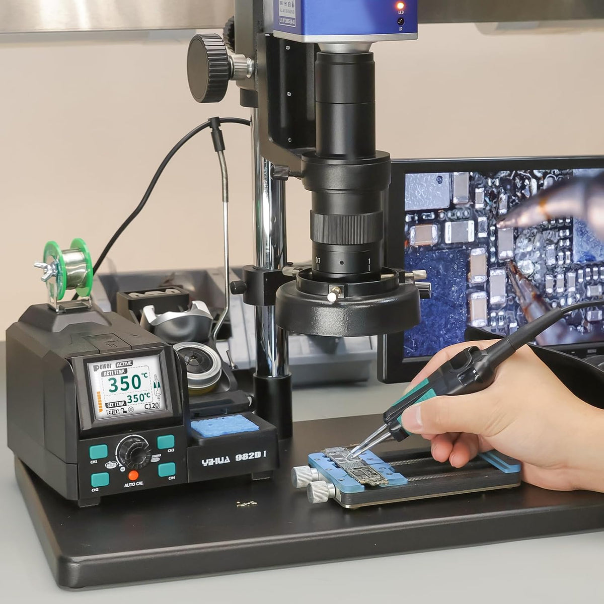 YIHUA 982D-I Micro Hot Tweezers Soldering Station