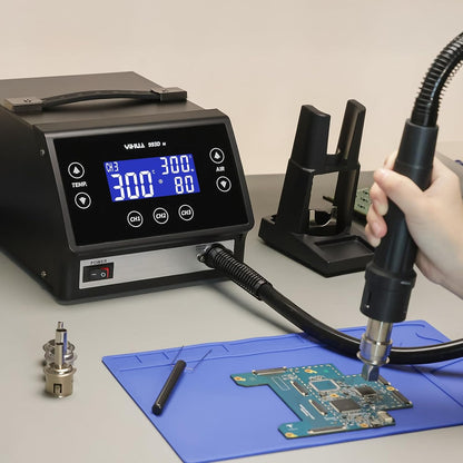 YIHUA 993DM Touch-Screen Rework Station, Powerful 1000W with 3 Memories, Variable Precise Temperature (212°F to 932°F), Cool/Hot Air and more